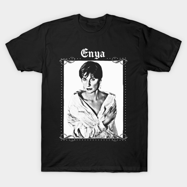 Enya ---- Retro Aesthetic Design T-Shirt by DankFutura